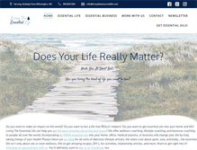 Tablet Screenshot of livingtheessentiallife.com